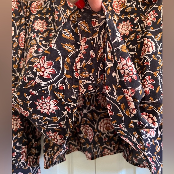 Anthropologie Othilia Sera Floral Ruffled Blouse - Picture 9 of 12